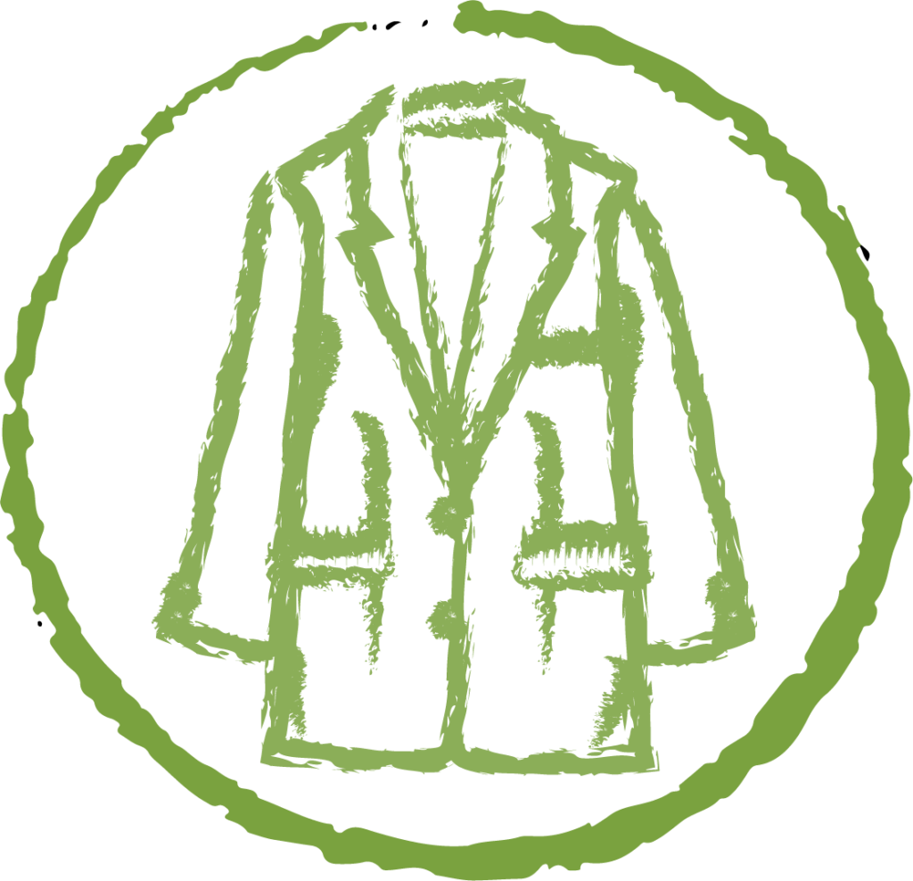 Green lab coat icon